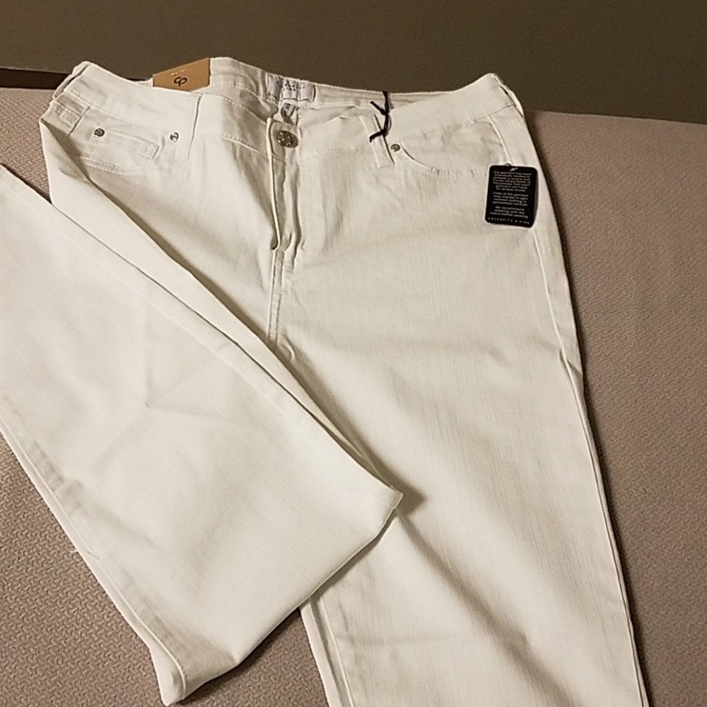 Celebrity Pink mid rise white Jean